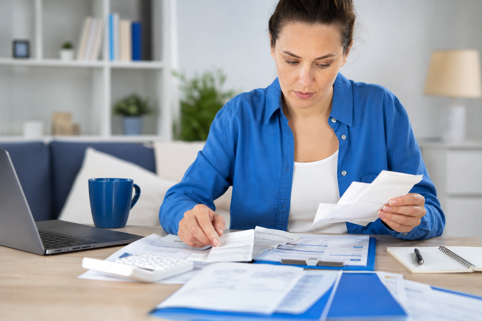Organização de boletos e documentos para quitar dívidas com planejamento